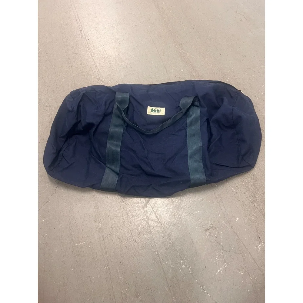 Vintage REI‎ Co-Op Duffel Bag Unisex Navy Top Handle Travel Camping Outdoor Gear